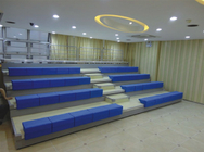 Manual Controlled HDPE Retractable Bleacher Seating Retractable Auditorium Seating