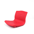 Aluminum Structure HDPE Red Stadium Seats With Backs