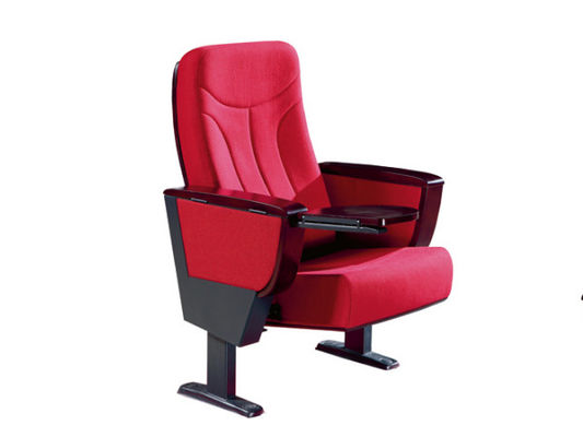 เก้าอี้หอประชุมพับขาเหล็กวีไอพีที่สามารถเคลื่อนย้ายได้พร้อมแท็บเล็ตที่ซ่อนอยู่